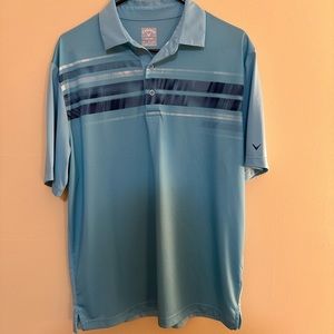 Blue callaway golf polo